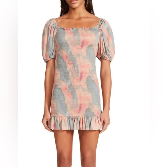 NWT || BB DAKOTA ODE TO YOU MULTI PRINT SINCH DRESS - Picture 3 of 5